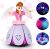 Dancing angel doll for kids flower doll with light and SOUND (Random color)