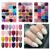 576 pcs nails with box ,Reusable Artificial nails, 24 different colours, beautiful fake nails American Nail for Girls Women Without Glow (Random color)